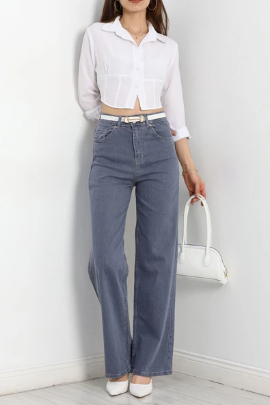 Palazzo Kot Pantolon Mavi6 - 3