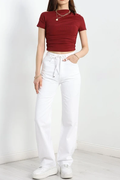 Palazzo Kot Pantolon Beyaz - 2