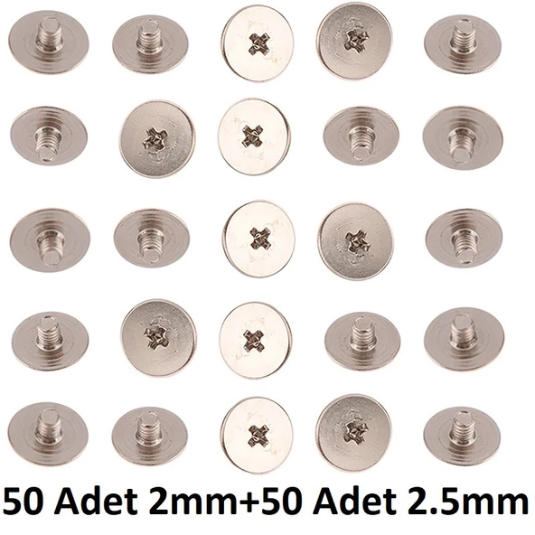 100 Adet Set Laptop Menteşe-LCD Ekran Vidası - 3