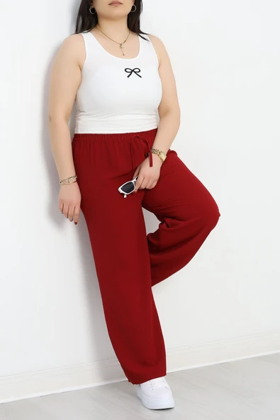Ayrobin Büyük Beden Pantolon Kırmızı - 4