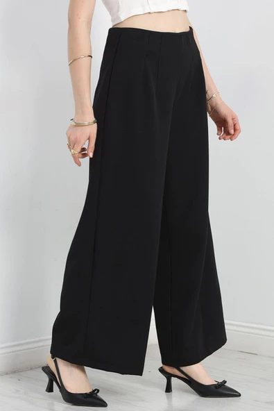 Pensli Bol Paça Pantolon Siyah - 3