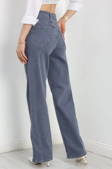 Palazzo Kot Pantolon Mavi6 - 6