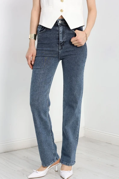 Palazzo Kot Pantolon Mavi7 - 3