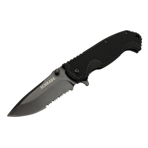 Schrade 5-1 Siyah Kamp Çakı 20cm- Yarı Otomatik, Testere Detaylı ürün görseli