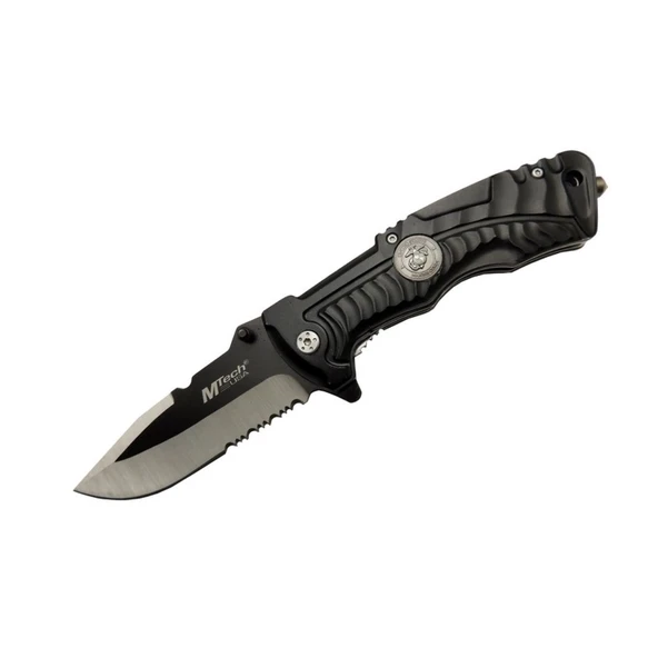 4-12-2 Siyah Kurtarma / Kamp Çakısı 21cm- Yarı Otomatik, Testere Detaylı, Cam Kırma Aparatlı ürün görseli