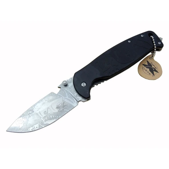 Dpx Gear Hst-1238 Desenli Outdoor Çakı 23,5 Cm - Açacaklı, Cam Kırma Perçinli, Kılıflı ürün görseli