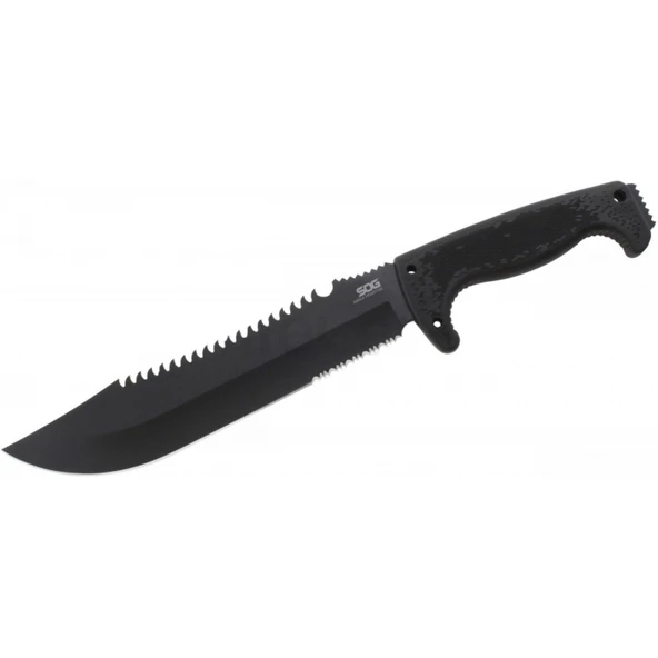 Sog F03t Kamp Tırtıklı Testereli Outdoor Pala / Bıçak 39 Cm - Kauçuk Saplı ürün görseli