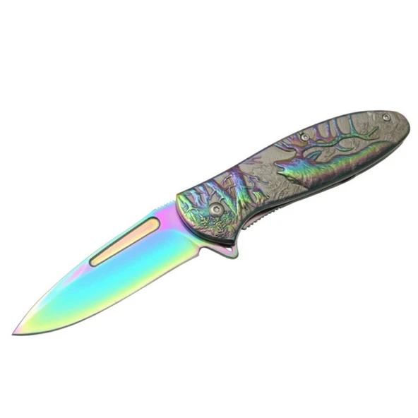 Geyikli Gökkuşağı Çakı 19,5 Cm - Resim 2