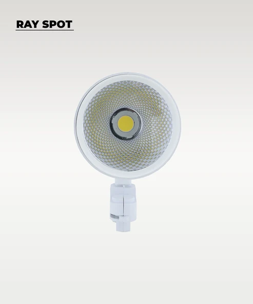 40W Döküm Kasa Beyaz Ray Spot 3200K (Sarı Işık) - Titreşim Yapmaz - 3