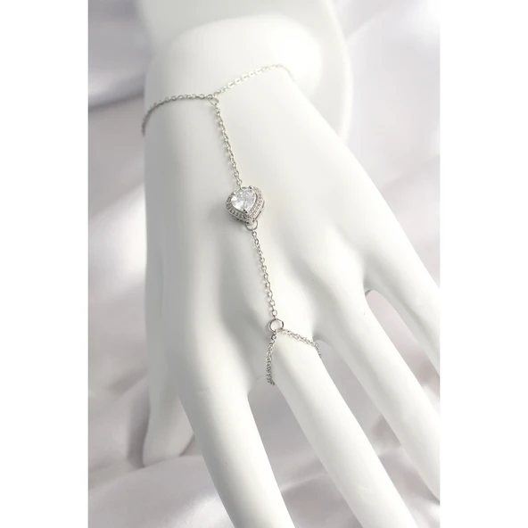 316l Çelik Gümüş Renk Kalp Model Şahmeran - Tj-sn550