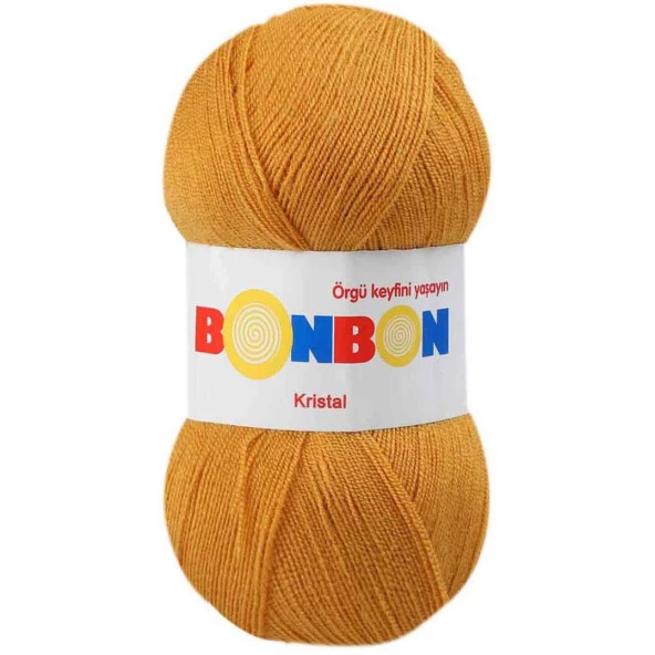 Bonbon Kristal Örgü Lif İpi 98415 Hardal