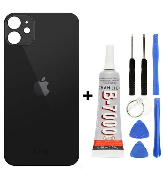 İphone 12 Arka Cam Kapağı + Yapıştırıcı + Tamir Set