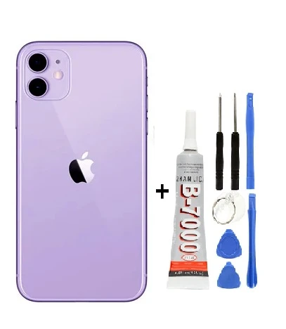 İphone 12 Arka Cam Kapağı + Yapıştırıcı + Tamir Set - 5