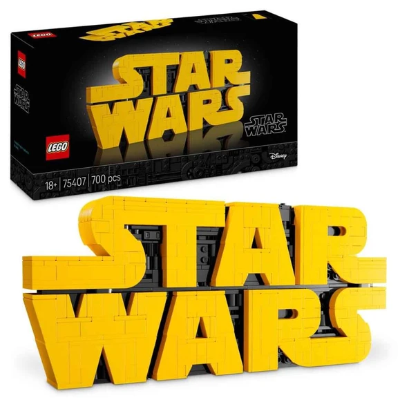 LEGO Star Wars Parçalarla Yapılan Star Wars Logosu 75407