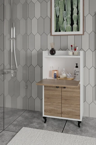 DEWOODY Kiler Mutfak Ve Banyo Dolabı Mikrodalga Dolabı Çok Amaçlı Dolap - 3