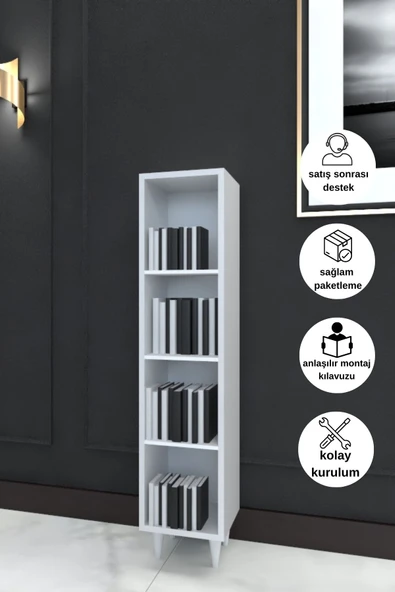 DEWOODY Kitaplık Banyo Ve Mutfak Dolabı Çok Amaçlı Dolap