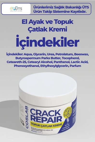 COSLAB %10 Üreli Ayak Topuk Çatlak ve Koku Giderici Nemlendirici Bakım Kremi 2’li Paket 2x100ml - 3