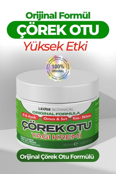 LEOSE BOTANICAL Orijinal Çörek Otu 100ml - Yüksek Etkili Formül