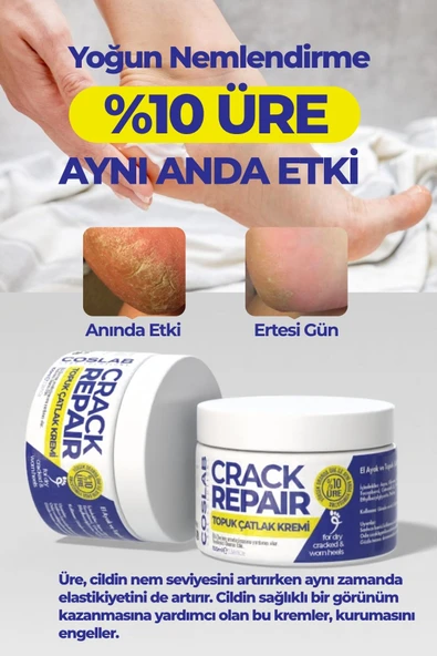COSLAB %10 Üreli Ayak Topuk Çatlak ve Koku Giderici Nemlendirici Bakım Kremi 2’li Paket 2x100ml - 5