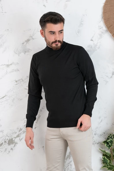 NEHİR BY FARUK ÜLKER YARIM BALIKÇI REGULAR FİT ERKEK TRİKO KAZAK - 6