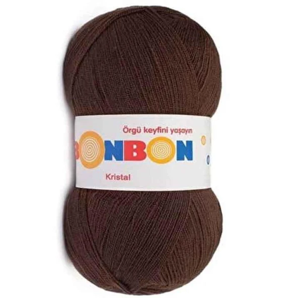 Bonbon Kristal Örgü Lif İpi 98219 Kahverengi