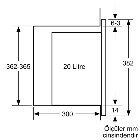 Bosch BFL524MB2 Siyah Ankastre Mikrodalga Fırın - 8
