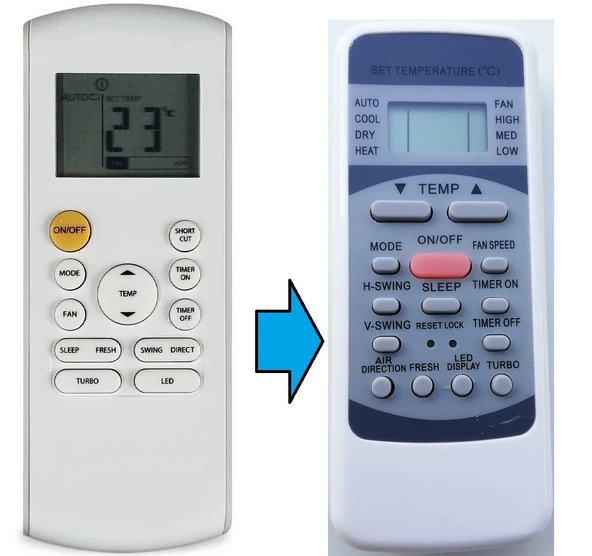 BOSCH B1ZMI18602 Uyumlu Klima Kumandası – EŞDEĞER