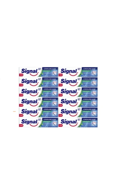 SİGNAL Sıgnal Çürüklere Karşı Nane Ferahlığı Diş Macunu 50ml 12 Adet