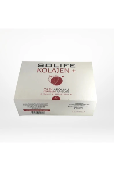 SO LİFE KOLAJEN VİTAMİN C ÇİLEK 2500 MG 20 MG ÇİLEK AROMALI 30 ADET - 4