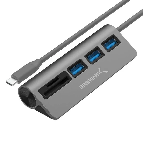 SABRENT 5'i 1 arada USB-C 3.0 ve SD Kart Okuyucu (HB-U3CR)