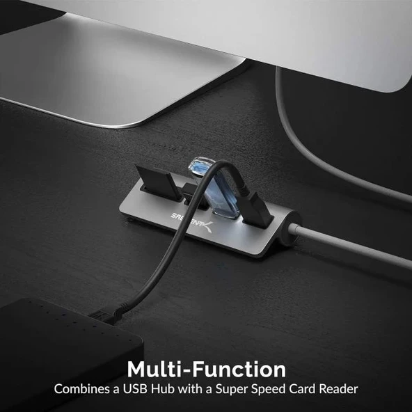 SABRENT 5'i 1 arada USB-C 3.0 ve SD Kart Okuyucu (HB-U3CR) - 7