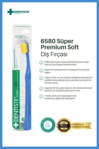Dentiste 6580 Super Premium Soft Diş Fırçası & Mavi & - 2