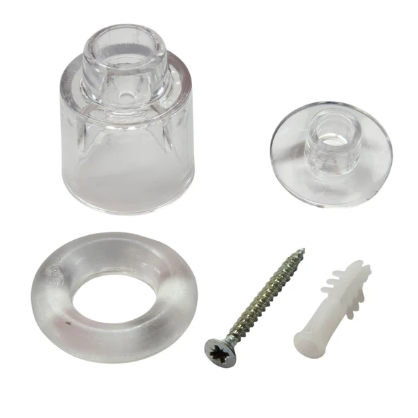 Şeffaf Kapı Stoperi, 4,5Cm Kapı Duvar Tamponu, Duvar Koruma Stopu 5 Adet - Resim 2