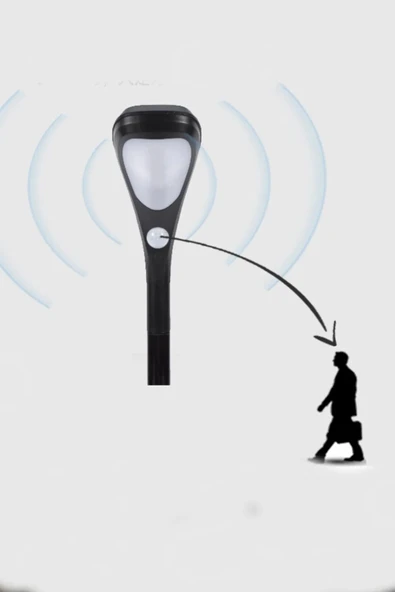 Solar Bahçe Aydınlatması Sensörlü, Su Geçirmez, Güneş Enerjili 2 Modlu 15m² Alan Etkili, 3 ADET - 7