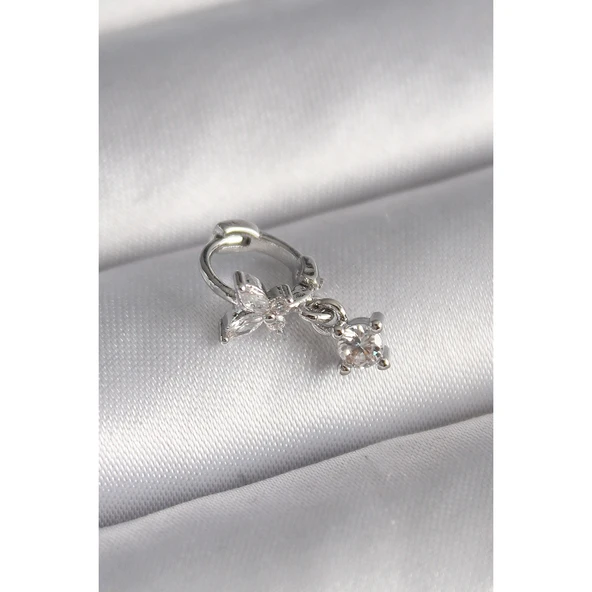 316l Çelik Gümüş Renk Zirkon Taşlı Kelebek Model Sallantı Detay Tragus Piercing - Tj-pr1299 Tg-53-vice/(1395) 2383 ürün görseli 1