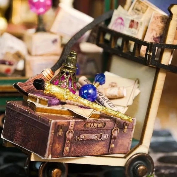 CUTEBEE DIY Oyuncak Ev Seti Artı Toz Geçirmez ve Müzik Hareketi - 9