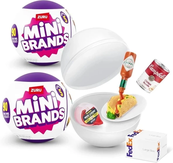 Mini Brands Serisi 5 (2 Paket) Sürprizlerle Dolu Mini Koleksiyonlar - 1