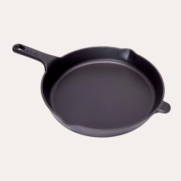 SÜREL DÖKÜM 27 CM YUVARLAK DÜZ TAVA MAT SİYAH