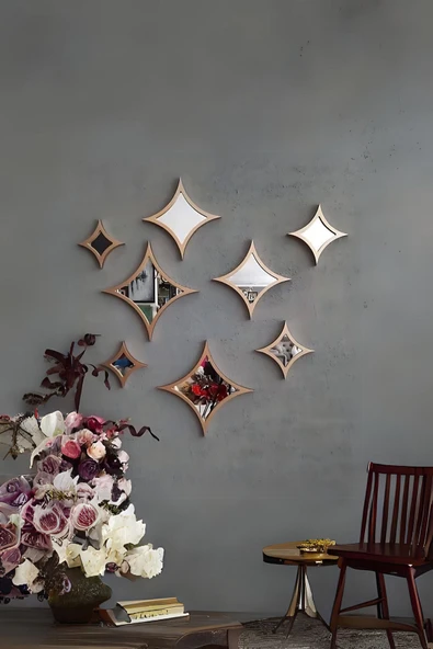 AYDİZAYN Dekoratif Yıldız Aynalar