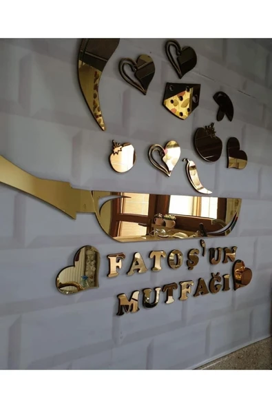 ProMaket Fatoş'un Mutfağı Yazılı Pleksi Mutfak Süsü-mutfak Dekoru Kişiye Özel Yapılmaktadır - 2