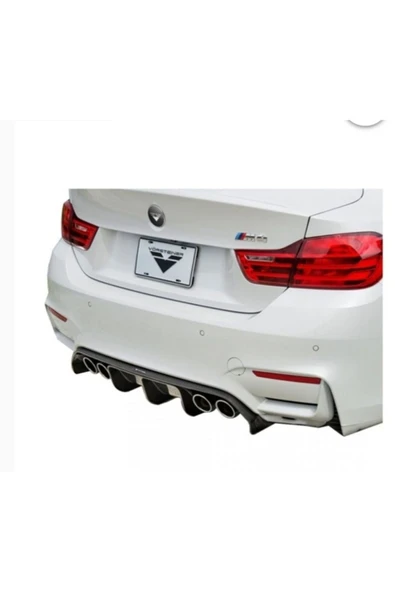 AYDİZAYN Bmw F30/F80 - Vorsteiner - Difüzör Arka Ek (Orta Kısım) Piano Black Vakum