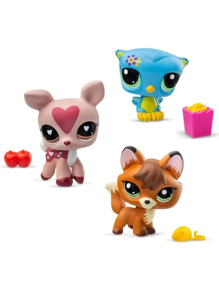 Hasbro Littlest Pet Shop 3'lü Figür 00617 G7#157-158-159 - 2