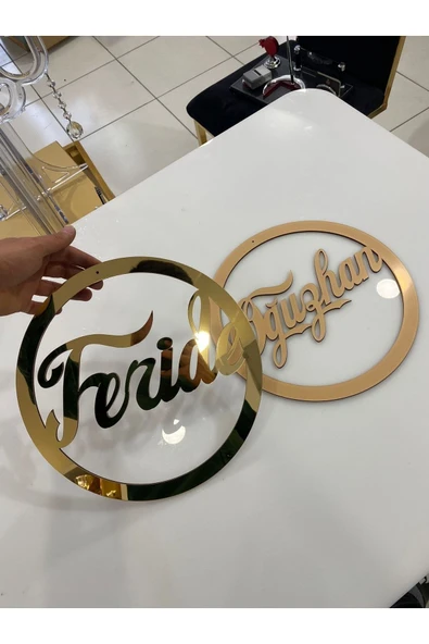 DfEventdesing Pleksi Isimlik Kapı Süsü Nişan Düğün Kına Nikah Söz - 3