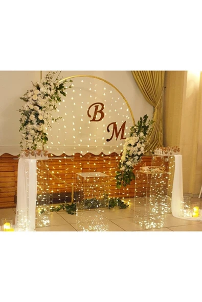 BBREKLAM Süslü Pleksi Harf Söz-nişan-kına H: 30 Cm Çift Harf Gold Ve Gümüş Renk Seçeneği Baş Harf Lüx Pleksi