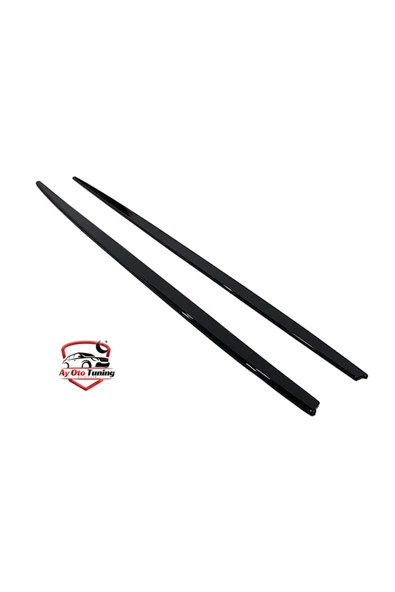 AYDİZAYN Bmw F30 3 Series - Marşpiyel Alt Çıtası - Piano Black Vakum - 2