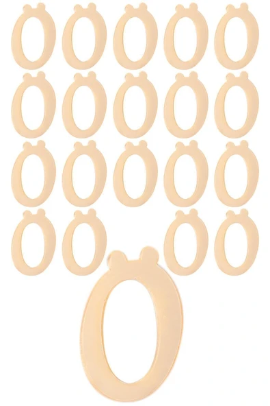 Aker Hediyelik 20 Adet Karışık Pleksi Harf 4cm Gold