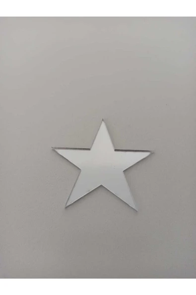 Aker Hediyelik Gümüş Pleksi Yıldız 2 Cm Yapışkanlı (50 Adet)