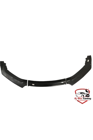 AYDİZAYN Honda Civic Fc5 - 3 Parça - Ön Tampon Ön Lip - Piano Black Vakum (2016 ) - 2