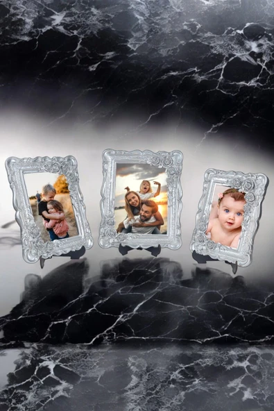 AYDİZAYN Üçlü Dekoratif Polyester Fotoğraf Çerçeveleri - 2