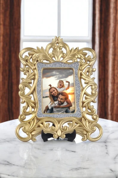 AYDİZAYN Vintage Polyester Fotoğraf Çerçevesi